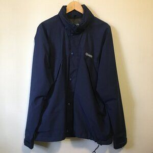 Vintage Canadian Banff Designs Gore-Tex Navy Classic Windbreaker Hooded Coat